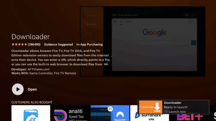 Étape 6 - Ouvrez Downloader